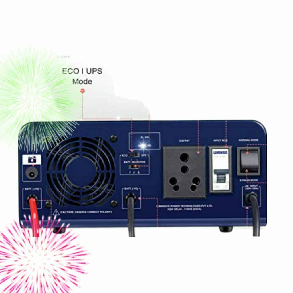 Luminous RC18000 (150AH) Battery & Zelio 1100 inverter Combo » ELCMART