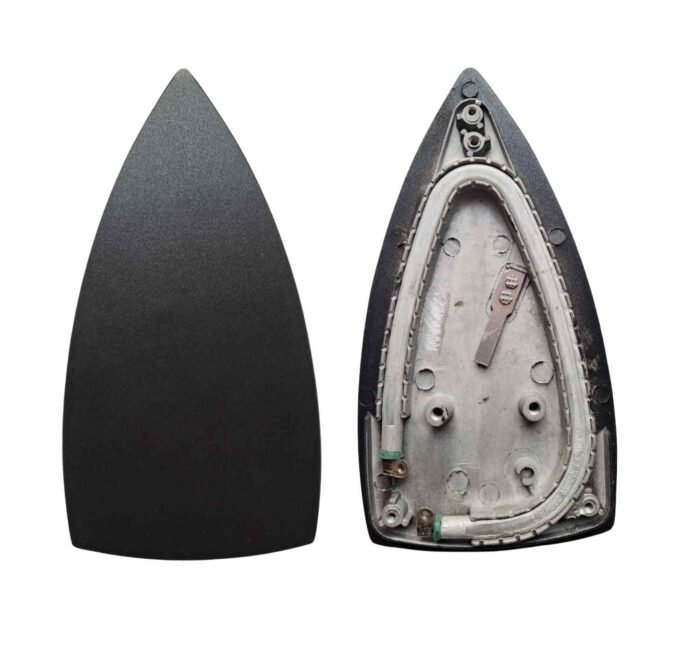 Electric iron heating base plate