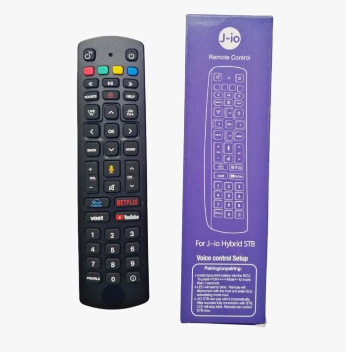 Jio Fiber Set Top Box Remote Voice