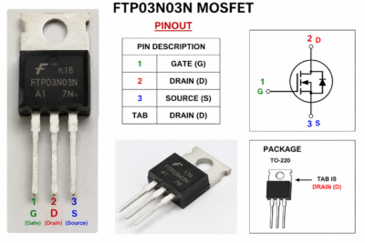 FTP03N03N MOSFET 30V 150A N-Channel Power MOSFET 03n03 mosfet pinout