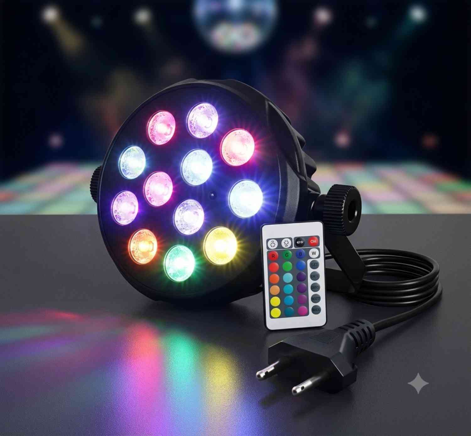 12 LED RGB PAR Light with Remote 12 LED RGB PAR Light with Remote