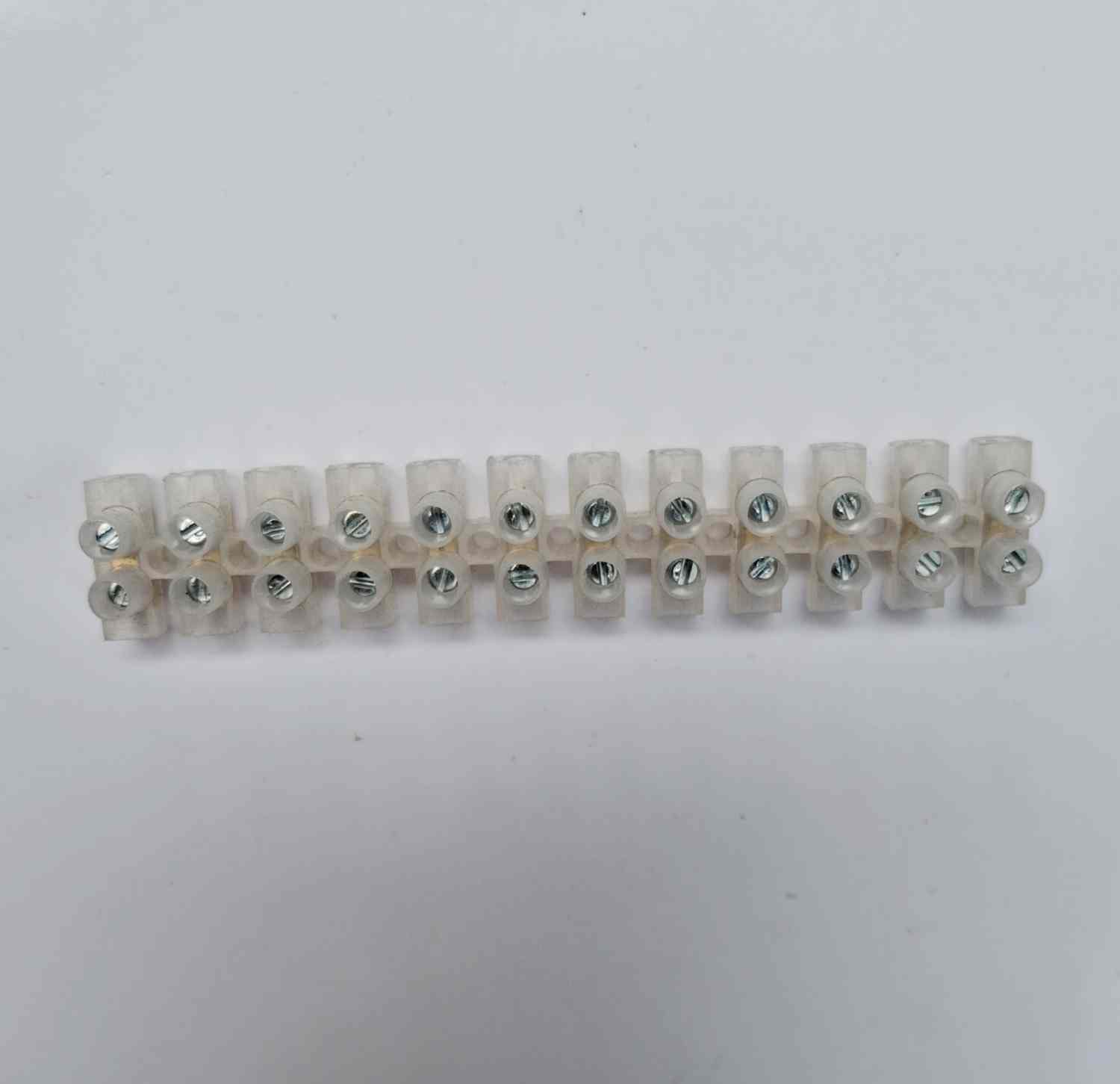 Electrical Screw Terminal Wire Strip Connector 10A – 12 Position Dual Row Type H Terminal Block Electrical Screw Terminal Wire Strip Connector 10A