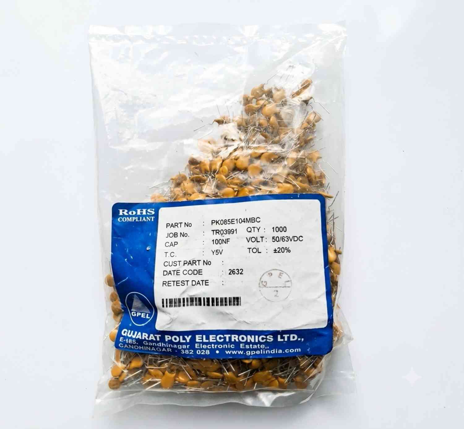 Picsart_26-09-12_18-37-22-435 104 Capacitor 0.1µF 100nF 50V DC Multilayer Ceramic Capacitor